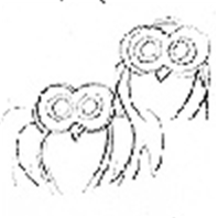 フクロウラベルデザイン01