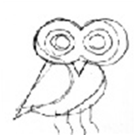 フクロウラベルデザイン02