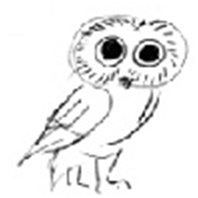 フクロウラベルデザイン03