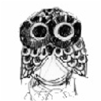 フクロウラベルデザイン04