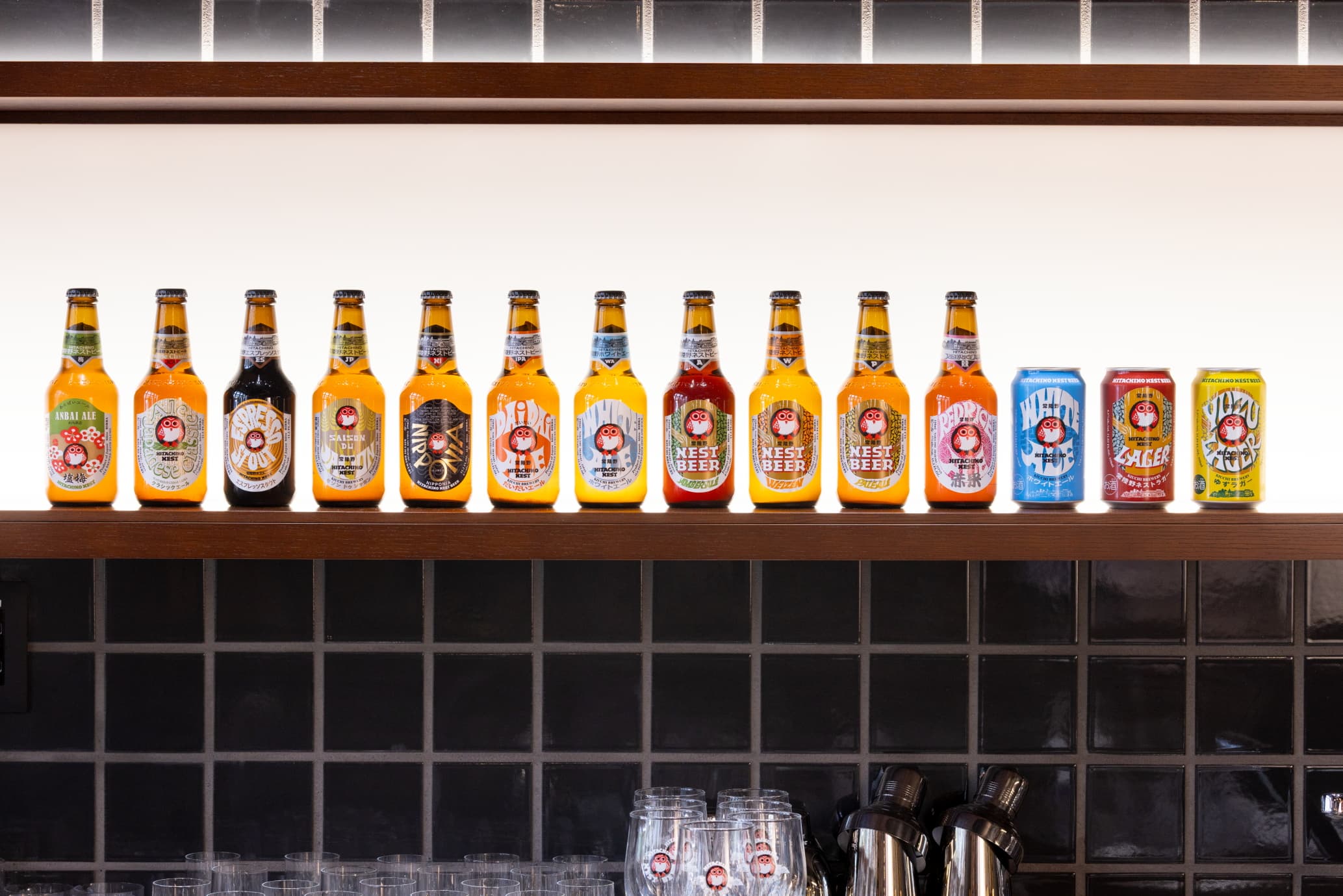 ビールが並んでいる画像